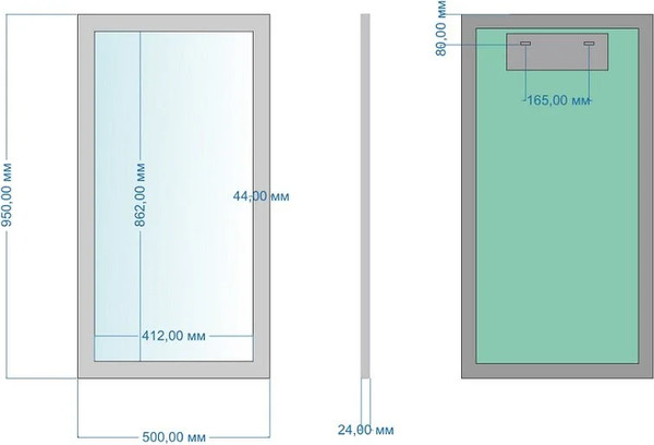 Изображение товара Зеркало Silver Mirrors Феникс 50x95 / ФР-00000917