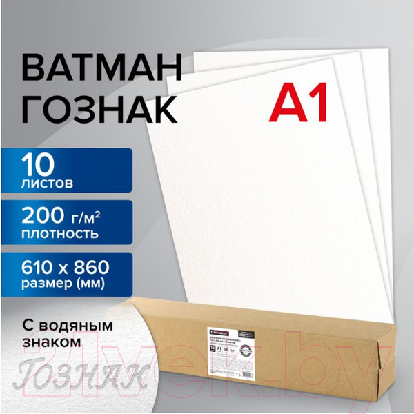 Изображение товара Набор бумаги для рисования Brauberg А1 / 880775 (10л)