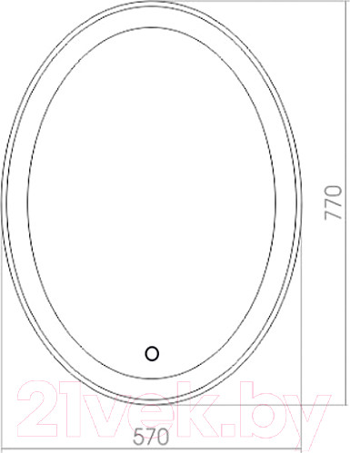 Изображение товара Зеркало Silver Mirrors Italia RGB 57x77 / LED-00002619