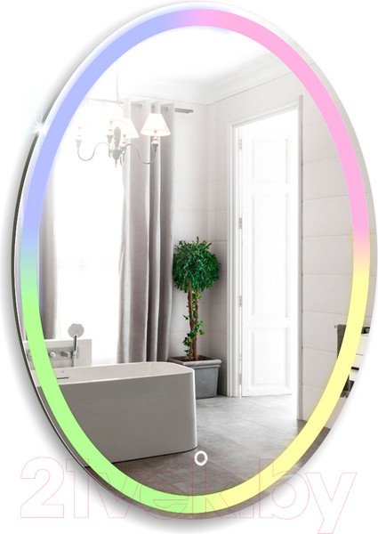 Изображение товара Зеркало Silver Mirrors Italia RGB 57x77 / LED-00002619