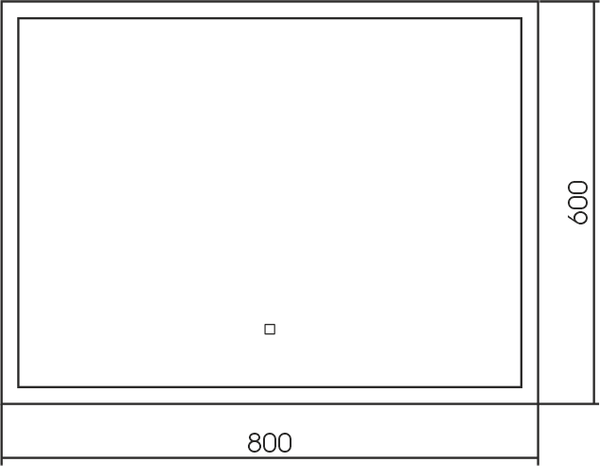Изображение товара Зеркало Silver Mirrors Norma Lite 80x60 / LED-00002595