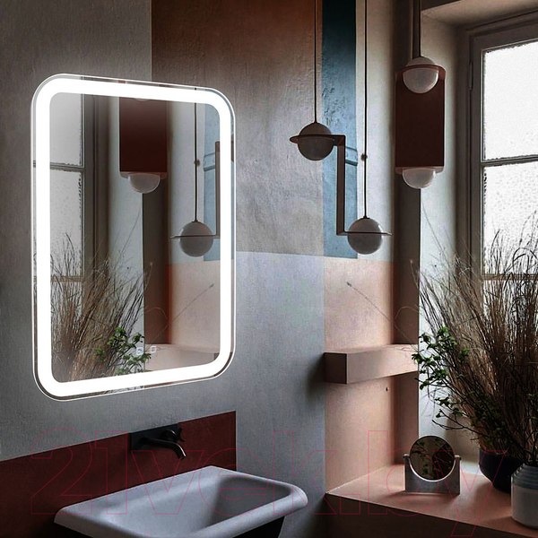 Изображение товара Зеркало Silver Mirrors Мальта Voice 55x80 / LED-00002615