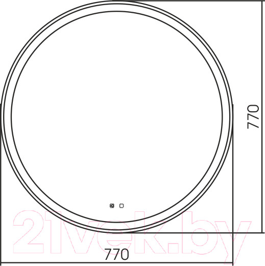Изображение товара Зеркало Silver Mirrors Перла Voice D770 / LED-00002617