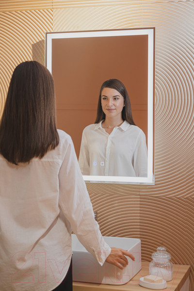 Изображение товара Зеркало Silver Mirrors Рига Voice 60x80 / LED-00002614