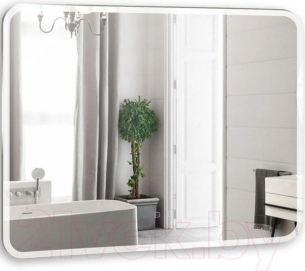 Изображение товара Зеркало Silver Mirrors Стив Voice 100x80 / LED-00002618