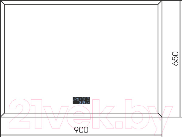 Изображение товара Зеркало Silver Mirrors Эдисон Метео 90x65 / LED-00002763