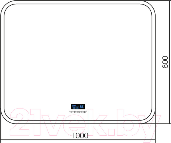 Изображение товара Зеркало Silver Mirrors Стив 100x80 / ФР-00001346