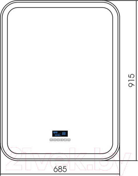 Изображение товара Зеркало Silver Mirrors Стив 68.5x91.5 / ФР-00001865