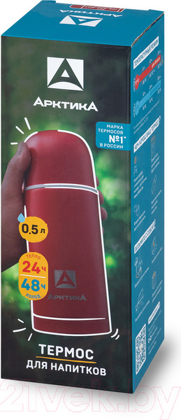 Изображение товара Термос для напитков Арктика 105-500 (красный)