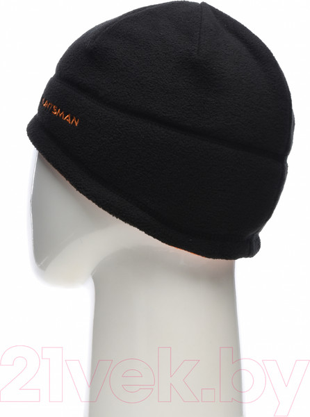 Изображение товара Шапка для охоты и рыбалки Huntsman Двусторонняя (р-р 58-60, черный/оранжевый)