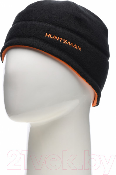 Изображение товара Шапка для охоты и рыбалки Huntsman Двусторонняя (р-р 58-60, черный/оранжевый)