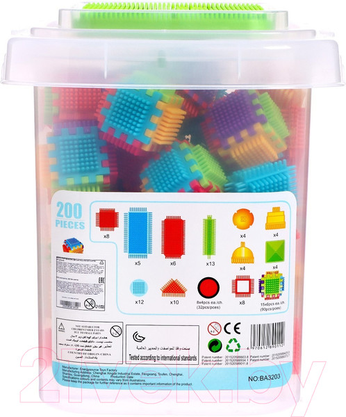 Изображение товара Конструктор Sima-Land Bristles BA3203 / 6987810 (200эл)