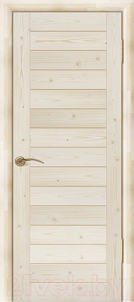 Изображение товара Дверной блок Wood Goods ДГ-ПН комплект 60x200 (неокрашенный массив хвои)