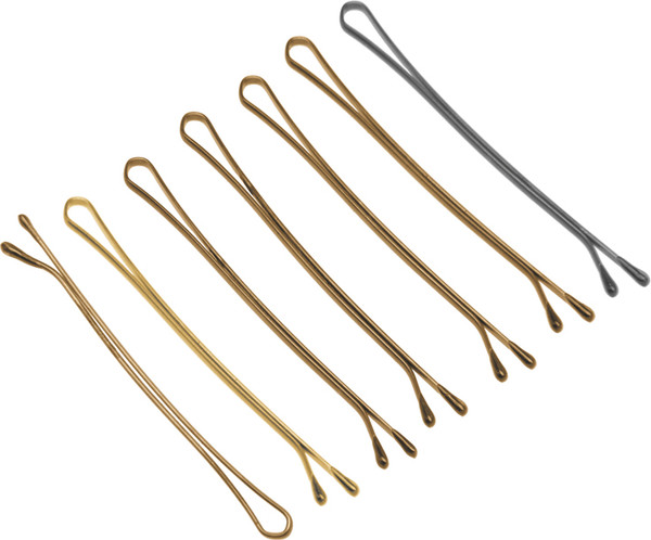 Изображение товара Набор заколок-невидимок для волос Dewal SLN50P-3/60 (60шт, коричневый)