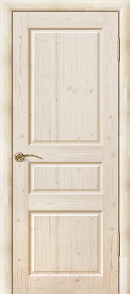 Изображение товара Дверной блок Wood Goods ДГФ-3Ф-2 комплект 70x200 (неокрашенный массив хвои)