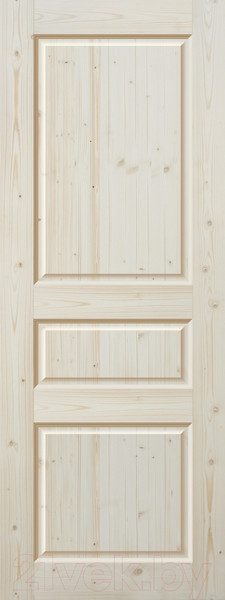Изображение товара Дверной блок Wood Goods ДГФ-3Ф-2 комплект 80x200 (неокрашенный массив хвои)