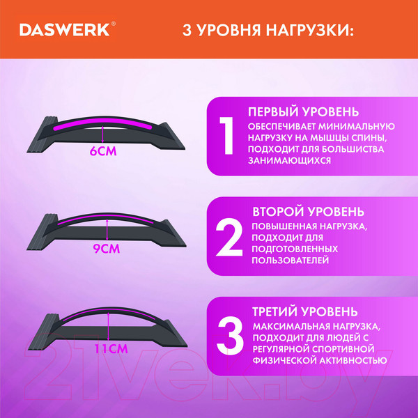 Изображение товара Минитренажер Daswerk Premium / 680036 (фиолетовый)