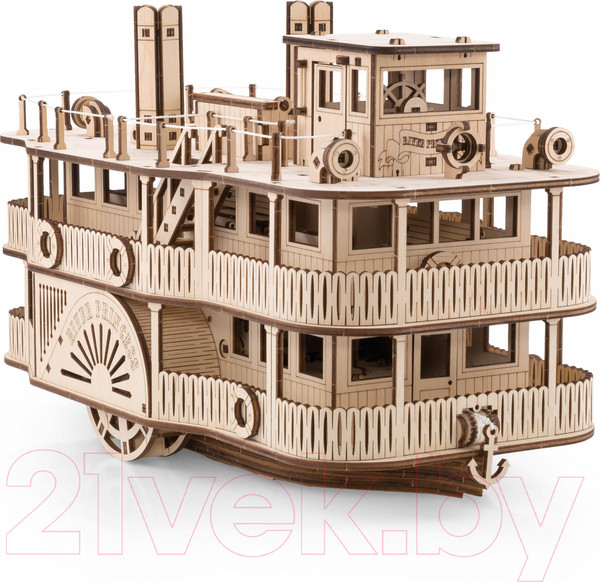 Изображение товара Корабль игрушечный EWA Пароход