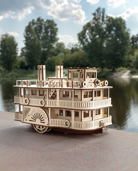 Изображение товара Корабль игрушечный EWA Пароход