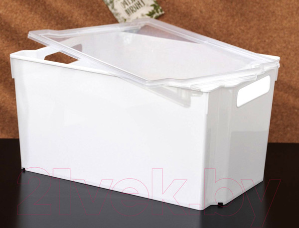 Изображение товара Контейнер для хранения Violet Модуль с крышкой / 6618106 (18л, белый)