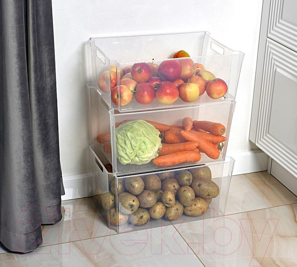 Изображение товара Контейнер для хранения Violet Модуль с крышкой / 6618106 (18л, белый)