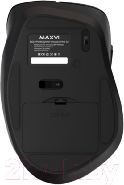 Изображение товара Мышь Maxvi MWS-02 (черный)