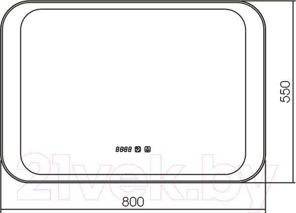 Изображение товара Зеркало Silver Mirrors Индиго 80x55 / ФР-00001492