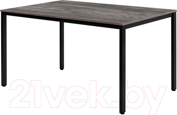 Изображение товара Обеденный стол Millwood Сеул Л 130x80x75 (сосна пасадена/металл черный)