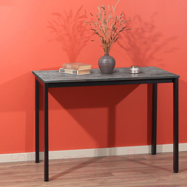 Изображение товара Обеденный стол Millwood Сеул Л 130x80x75 (сосна пасадена/металл черный)