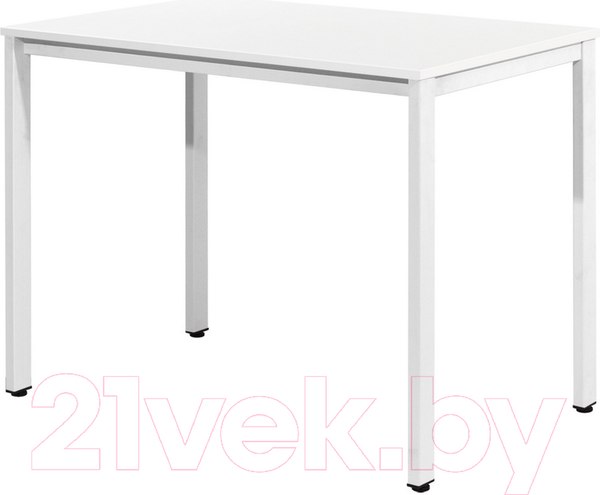 Изображение товара Обеденный стол Millwood Сеул Л 100x60x75 (белый/металл белый)