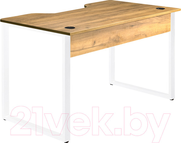 Изображение товара Компьютерный стол Millwood Лофт Гонконг ДТ-3 130x70x75 (дуб золотой Craft/металл белый)