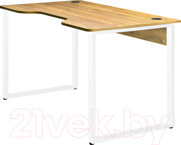 Изображение товара Компьютерный стол Millwood Лофт Гонконг ДТ-3 130x70x75 (дуб золотой Craft/металл белый)