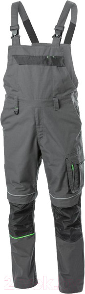 Изображение товара Полукомбинезон рабочий Hoegert Lemberg HT5K801-1-XL (р.54, темно-серый)