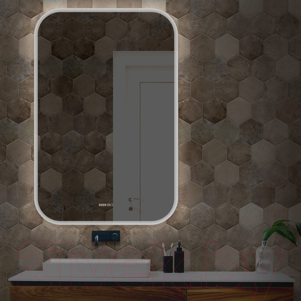 Изображение товара Зеркало Silver Mirrors Стив 80x100 / LED-00002827