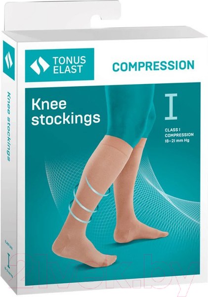 Изображение товара Гольфы компрессионные Tonus Elast 0401 1кк с мыском Рост 1 Р2 (черный)