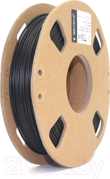 Изображение товара Пластик для 3D-печати Gembird PLA 3DP-PLA1.75GE-01-BK (1.75мм, 200г, черный)