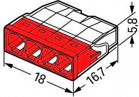 Изображение товара Клемма Wago 2273-204 (5шт)