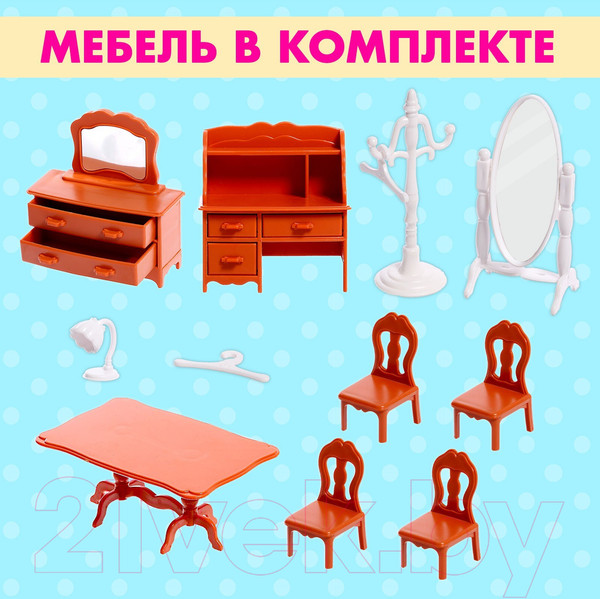 Изображение товара Кукольный домик Happy Valley Крошики. Уютный дом с мебелью LC6633 / 9600080