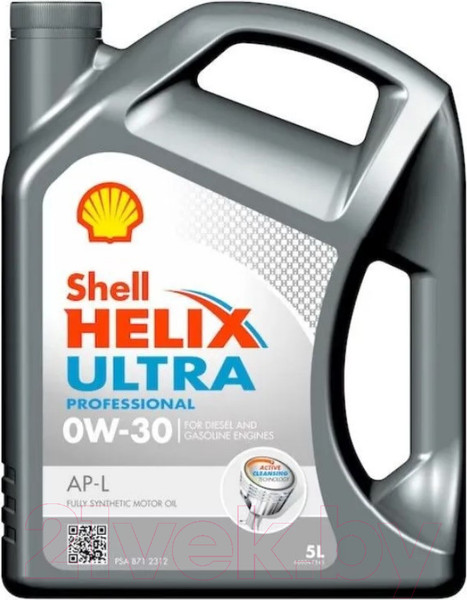 Изображение товара Моторное масло Shell Helix Ultra Professional AP-L 0W30 (5л)