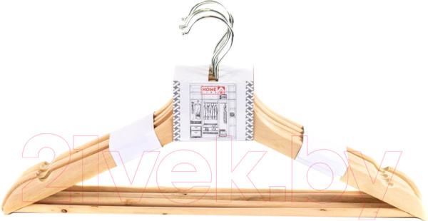 Изображение товара Набор деревянных вешалок-плечиков Home Line BB101910 / 104094 (5шт)
