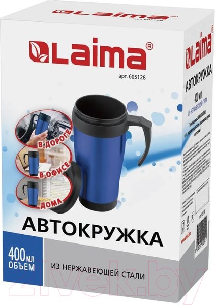 Изображение товара Термокружка Laima Автокружка / 605128 (400мл, синий)