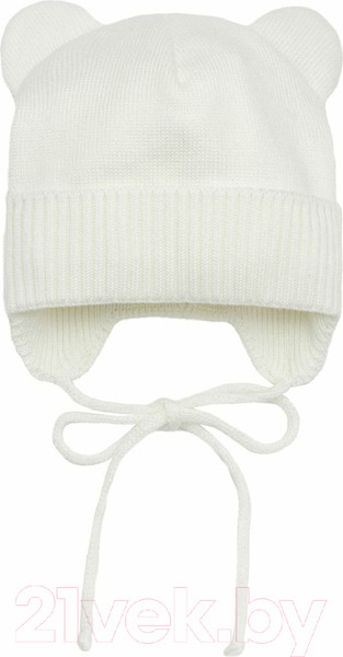 Изображение товара Шапочка для малышей Amarobaby Pure Love Bear Winter / AB-OD22-PLBW16/33-42 (молочный, р.42-44)