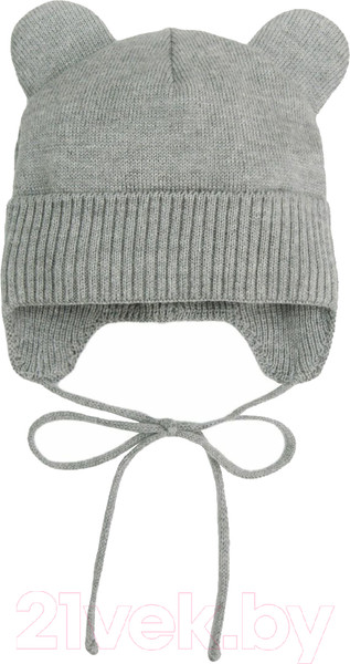 Изображение товара Шапочка для малышей Amarobaby Pure Love Bear Winter / AB-OD22-PLBW16/11-40 (серый, р.40-42)