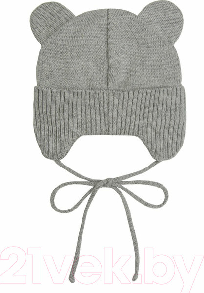 Изображение товара Шапочка для малышей Amarobaby Pure Love Bear Winter / AB-OD22-PLBW16/11-40 (серый, р.40-42)