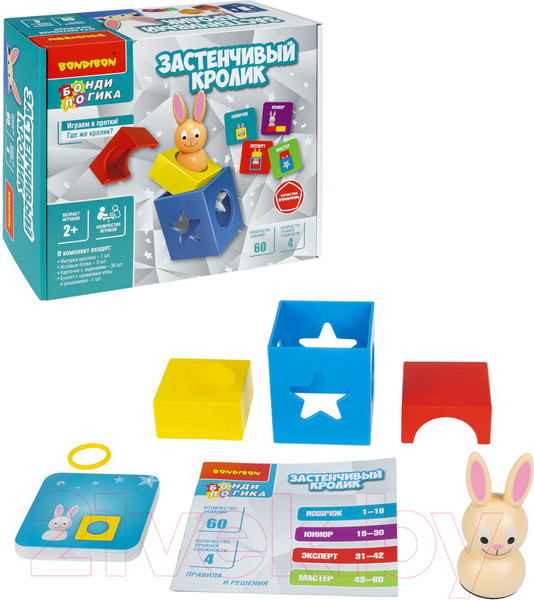 Изображение товара Развивающий игровой набор Bondibon Застенчивый кролик / ВВ6030