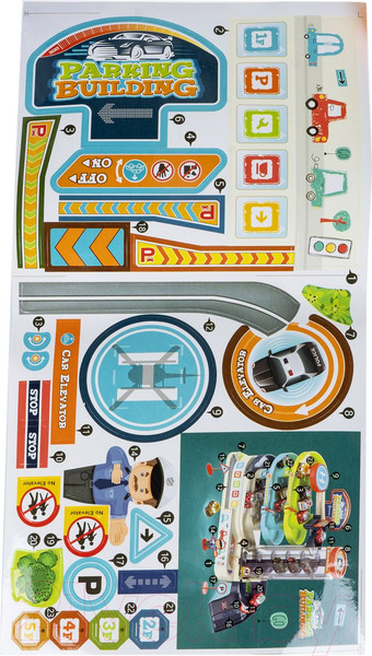 Изображение товара Паркинг игрушечный Bondibon Гараж-парковка / ВВ6197