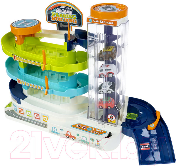 Изображение товара Паркинг игрушечный Bondibon Гараж-парковка / ВВ6197