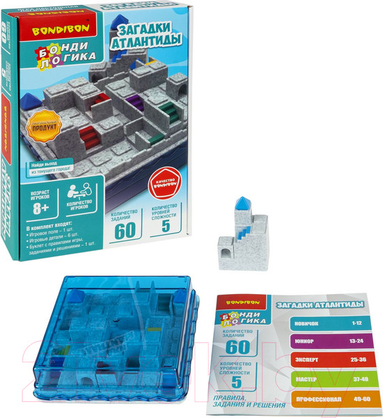 Изображение товара Игра-головоломка Bondibon БондиЛогика Загадки Атлантиды / ВВ6246