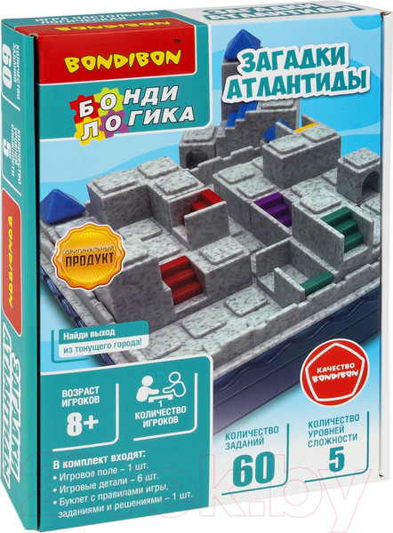 Изображение товара Игра-головоломка Bondibon БондиЛогика Загадки Атлантиды / ВВ6246