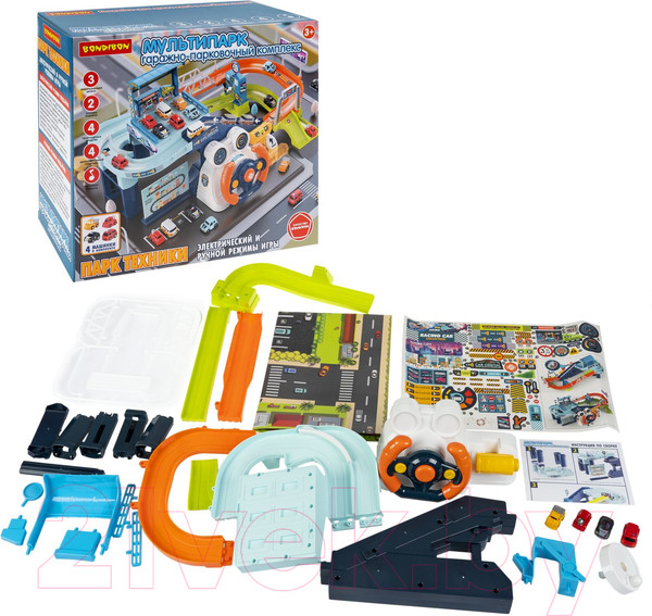 Изображение товара Паркинг игрушечный Bondibon Гараж-парковка / ВВ6196